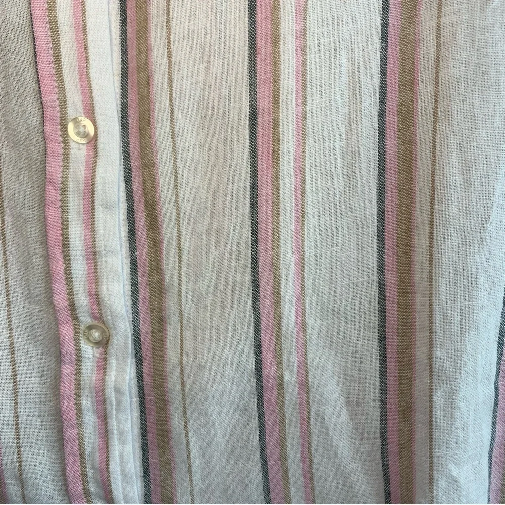 NWT GAP Linen Blend Striped Button Down Top, size XXL - Picture 7 of 12